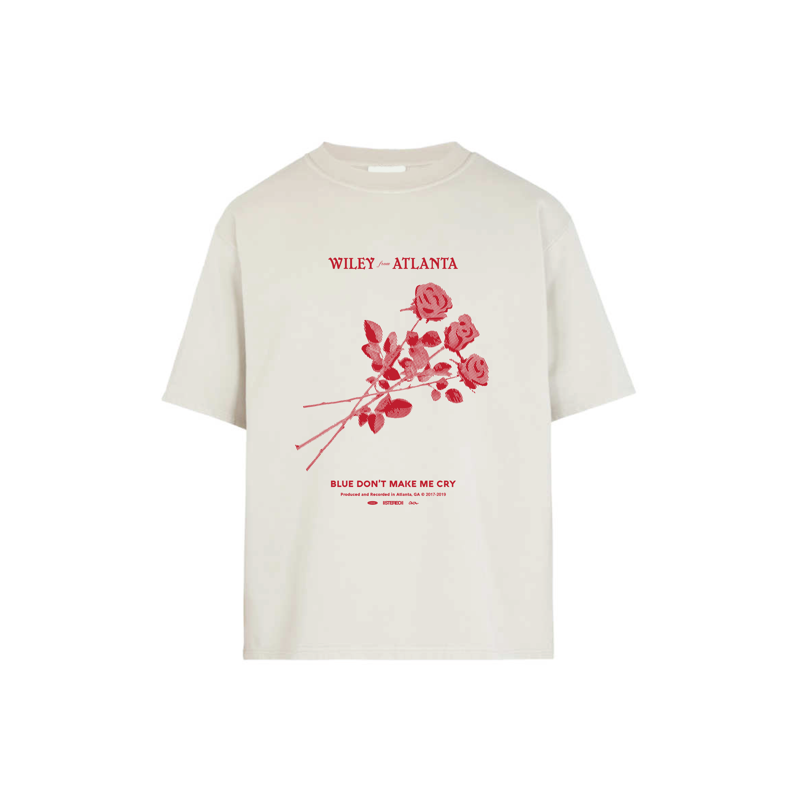Wiley from Atlanta Merch Shirt Axel Olson Blue Dont Make Me Cry